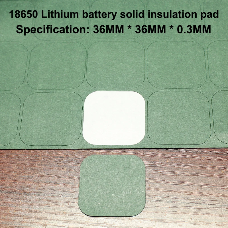 100pcs/lot 18650 universal lithium battery DIY high temperature insulation mat 4 section mat 18650 battery pack insulation sheet