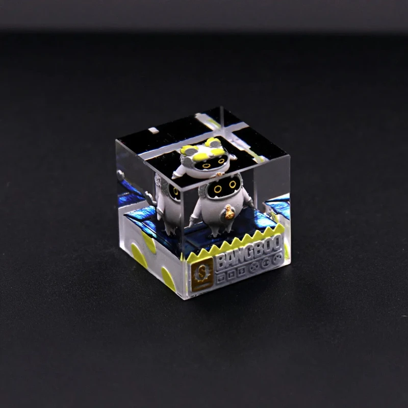 

ZZZ Zenless Bangboo клавиатура колпачок для ключей ShiyeBoo Cube ручной работы смола прозрачный ESC колпачок для ключей по индивидуальному заказу креативные подарки