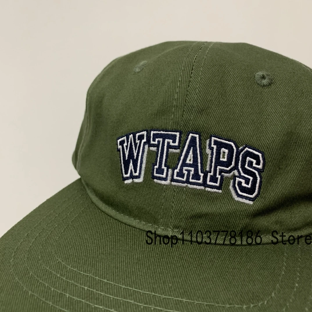 Classic Black Green Real Photos WTAPS Flat Brim Hat Summer Fashion Hot Selling Hat Men Women Same Style Wtaps Baseball Cap