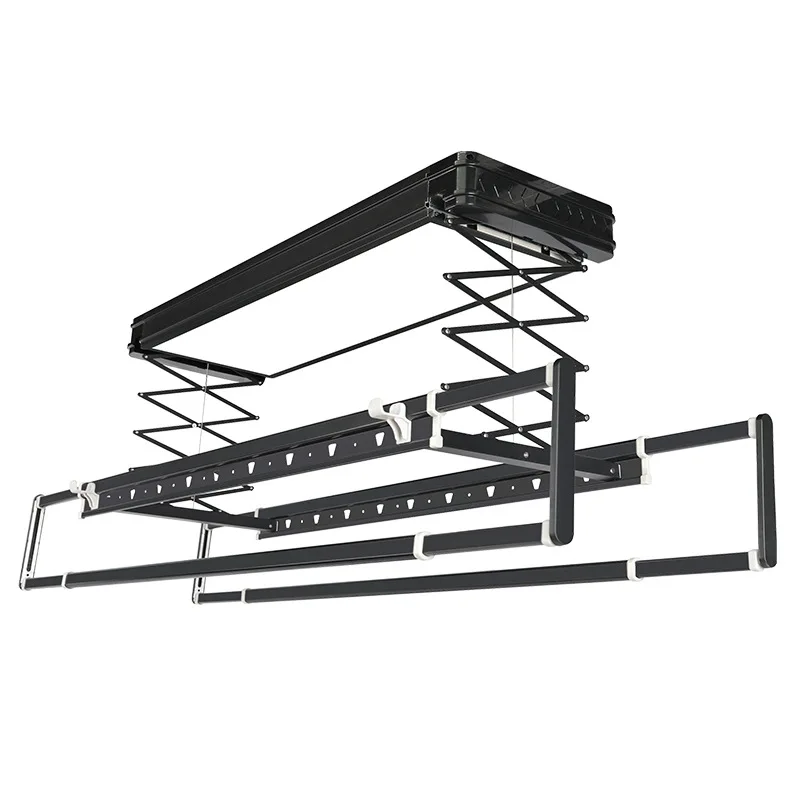 

Multi functional telescopic drying rack, household wall mounted drying rack