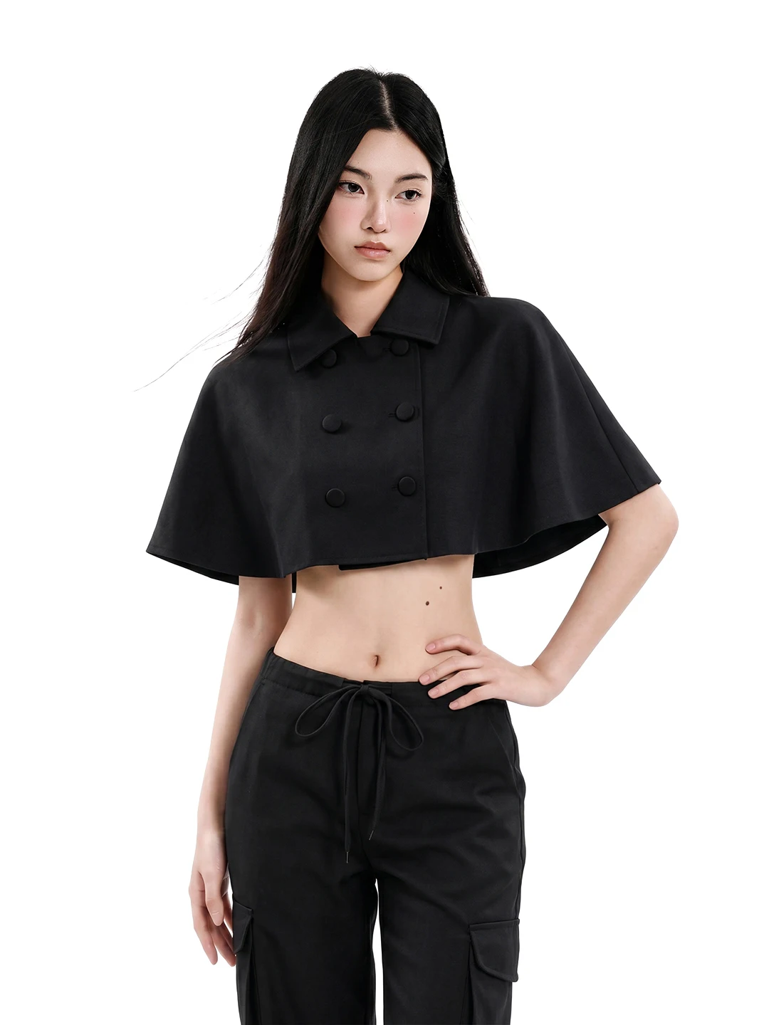 Uncmhisex American Retro Double Button Short Collar Women's Sexy Slim Fit Shirt Coat Casual Loose Style Summer Fashion