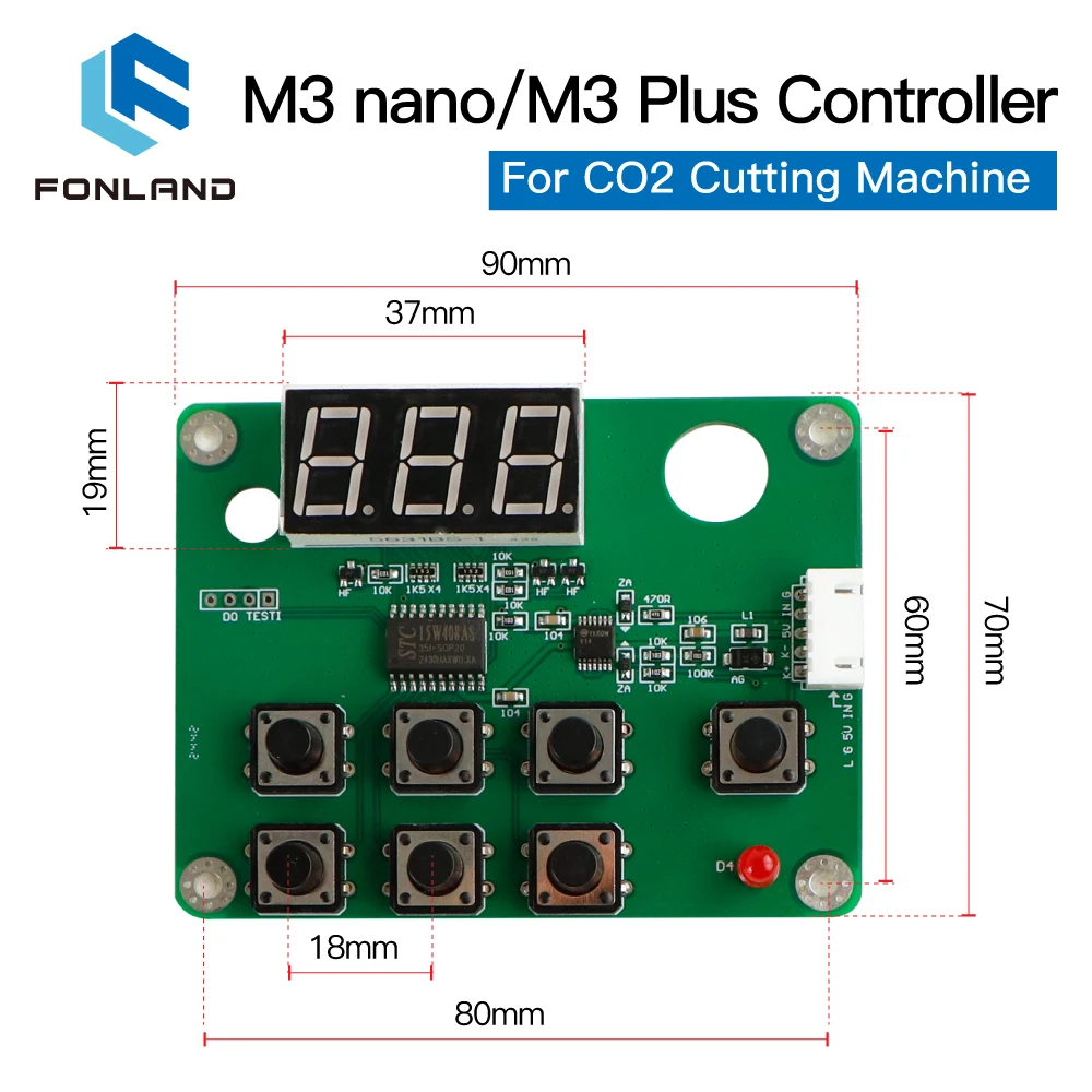 Fonland LIHUIYU M3 PLUS Nano Laser Controller Main Mother Board System M2 Upgrade 2025 Version With Cables Co2 Engraver Machine
