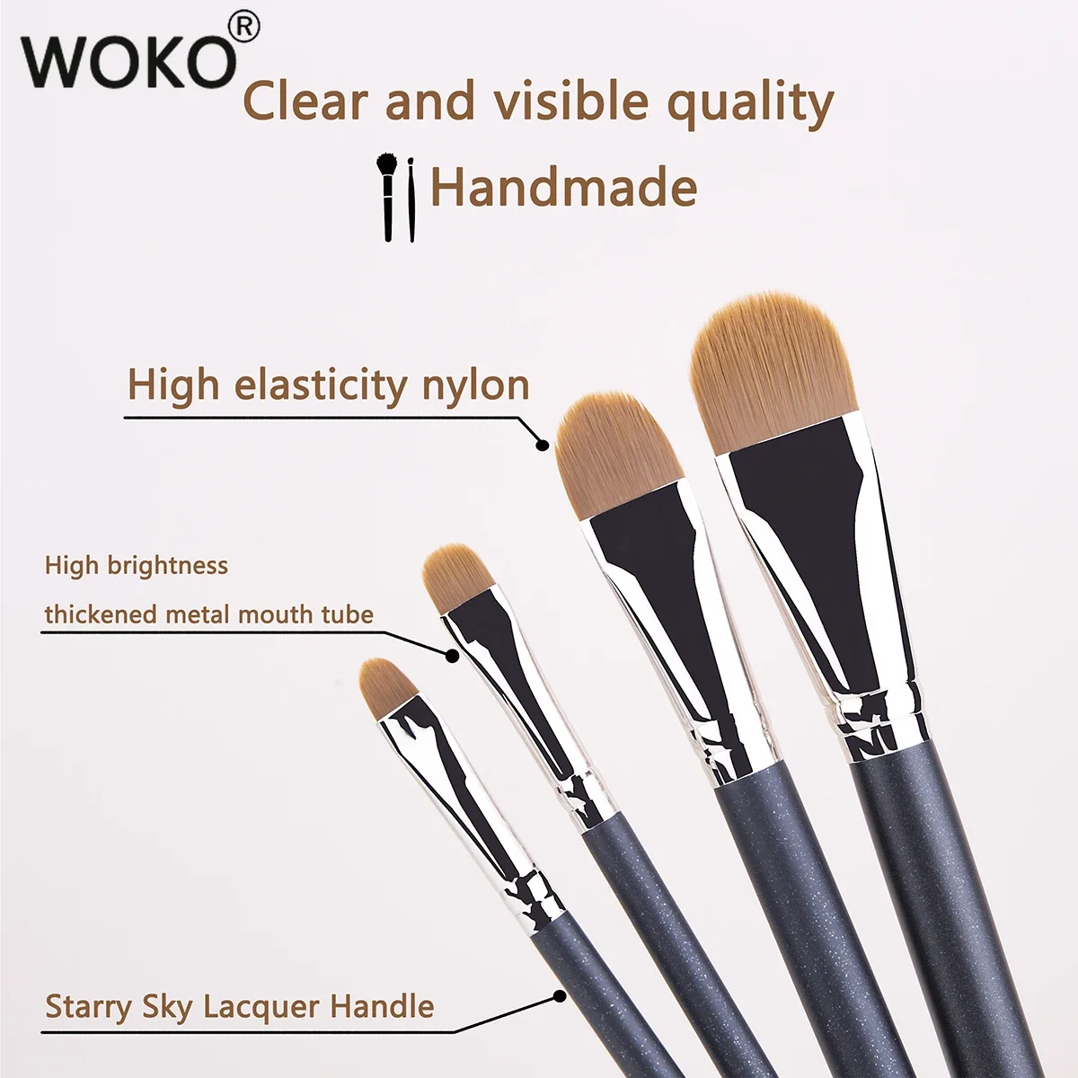 1set Upgraded Ultra-thin Foundation Concealer  Makeup Brush Professional Liquid Foundation Cream Concealer Make-up Tool Brush
