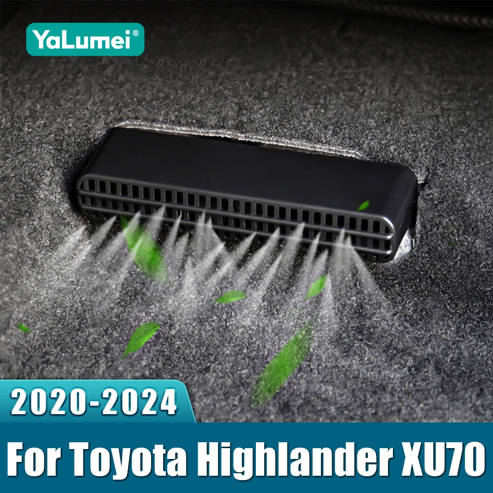Für Toyota Highlander XU 70 2020-2022 2023 2024 ABS Auto Unter Rücksitz AC Wärme Boden Klimaanlage Outlet Grid Abdeckung Air Vent Maske