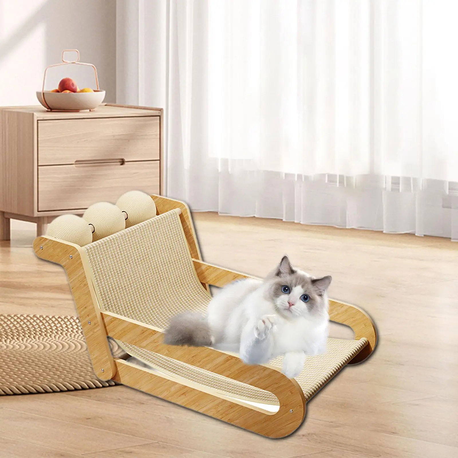 

Cat Hammock Bed Resting Large Cat Lounge Chair for Small Animal Rabbit Puppy
