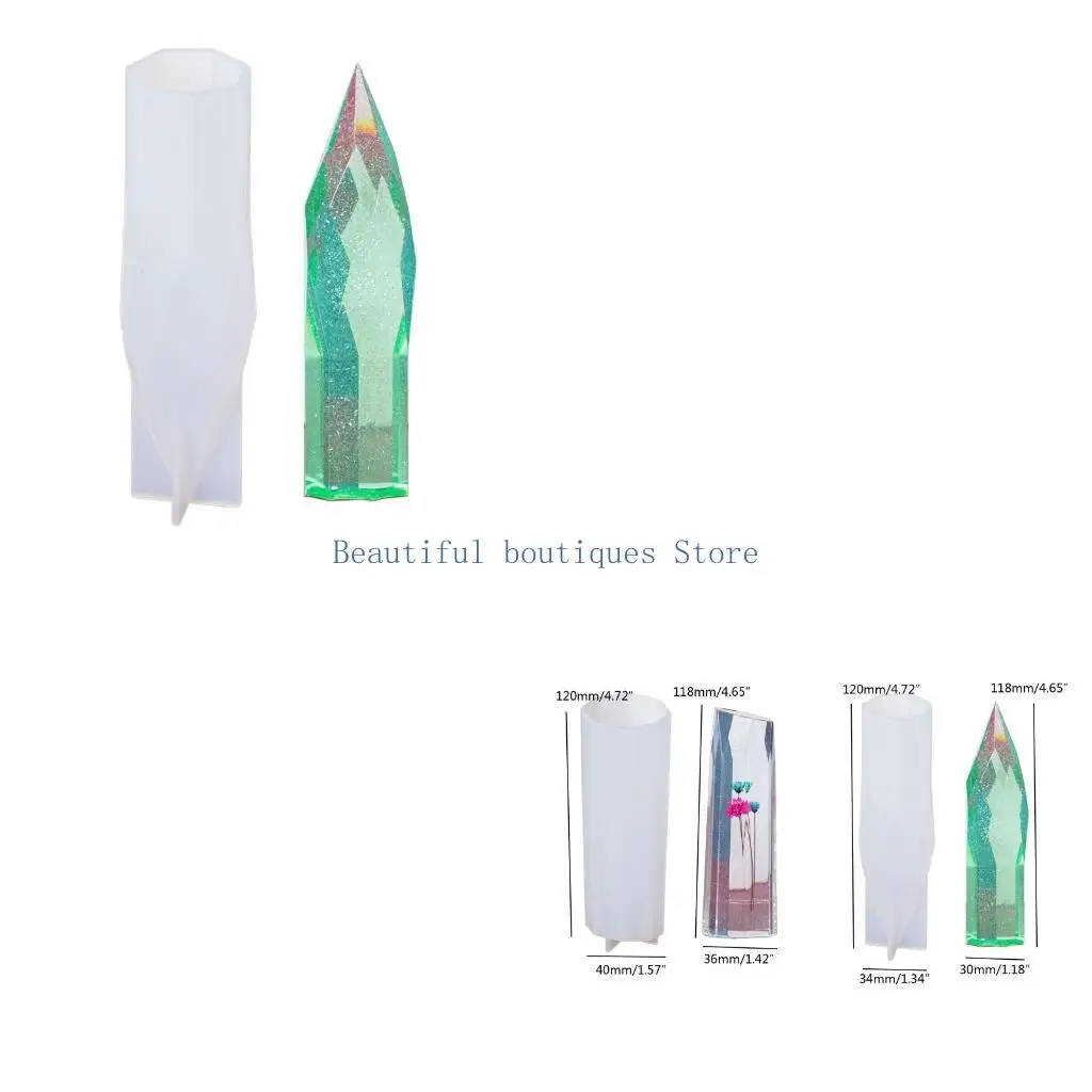 U4LF Resin Crystal Tower Resin Molds Resin Molds Silicone Large Crystal Towers Epoxy Silicone Molds for DIY Resin Flowers