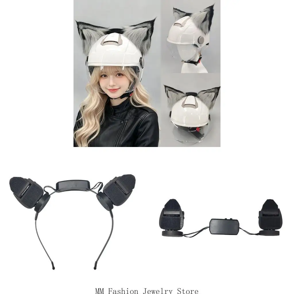 Button and Touch Moving-Ear Device with Motion Detection Mode, Plastic Shell, Charging Port and Two-Side Ear Action D0UB