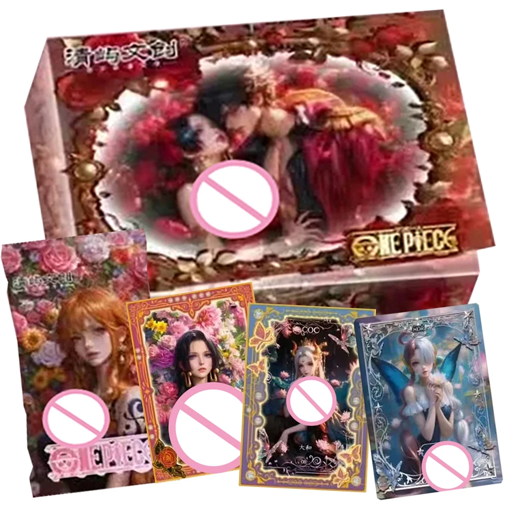 

One Piece Collection Cards Shirahoshi Nami Anime Girl Party Rare Metal Diamond Frame Cards Booster Box Creative Peripheral Gifts