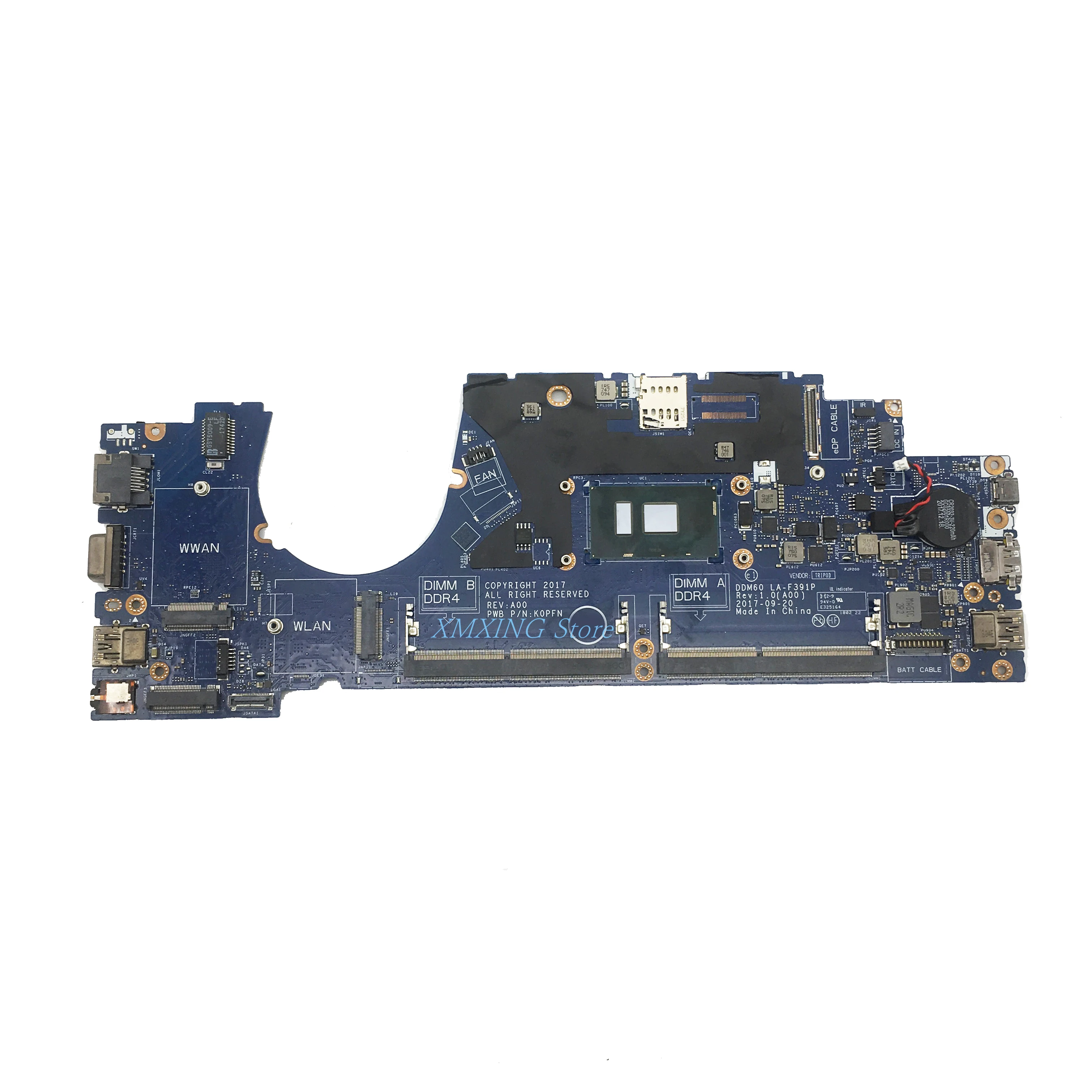 FULCOL do DELL Latitude 5280 E5280 laptopa płyty głównej płyta główna w SR3JY I3-7130U procesora LA-F391P CN-0W5G22 0W5G22 W5G22 testowane 100% pracy