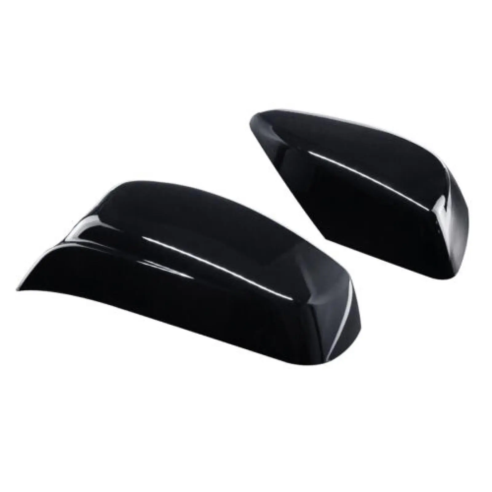 2PCS For BMW E60 E61 E63 E64 2004-2007 Gloss Black Wing Rearview Mirror Cover Caps