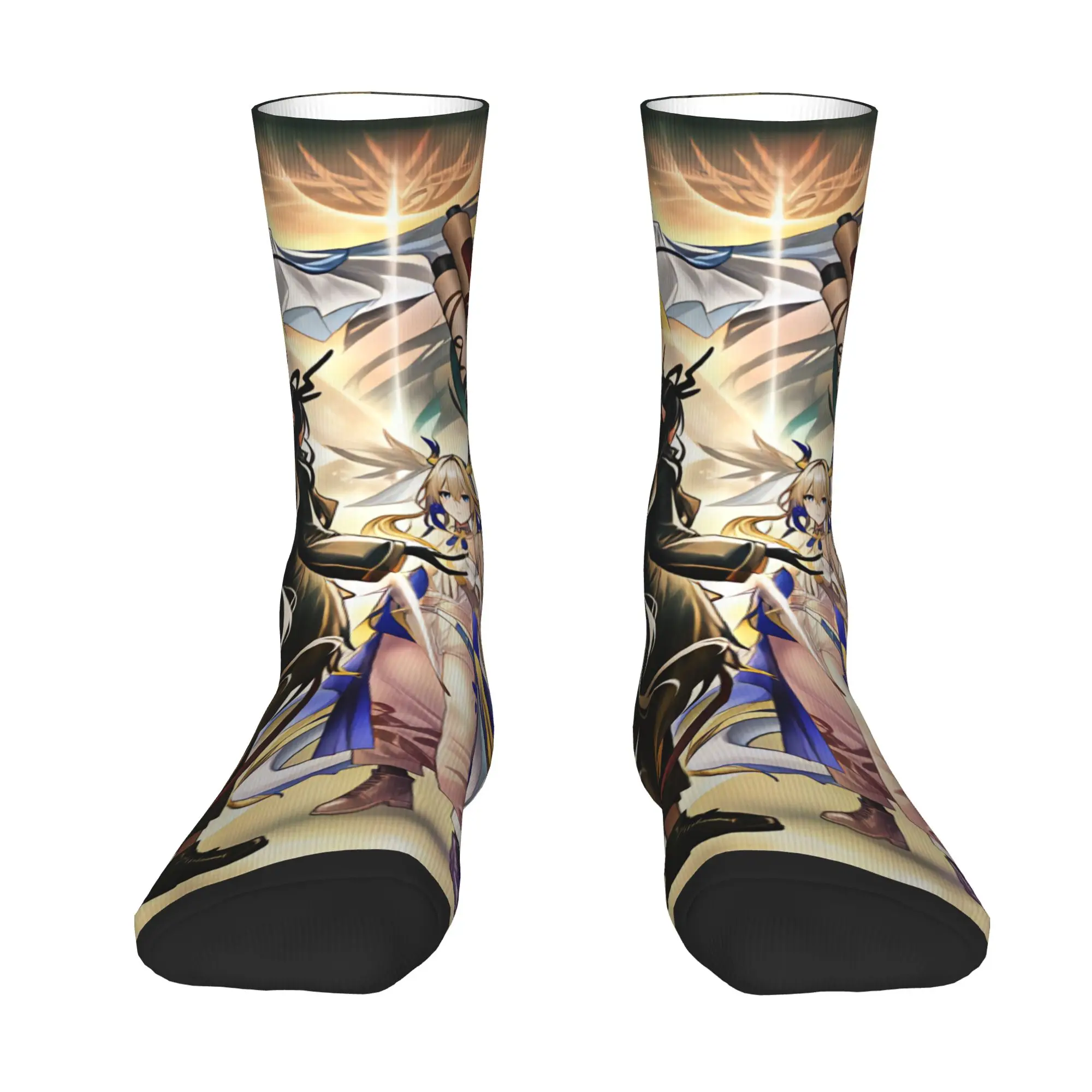 Game A-Arknights E-Endfield Dress Socks Men's Women's Warm Fashion Novelty Anime Crew Socks