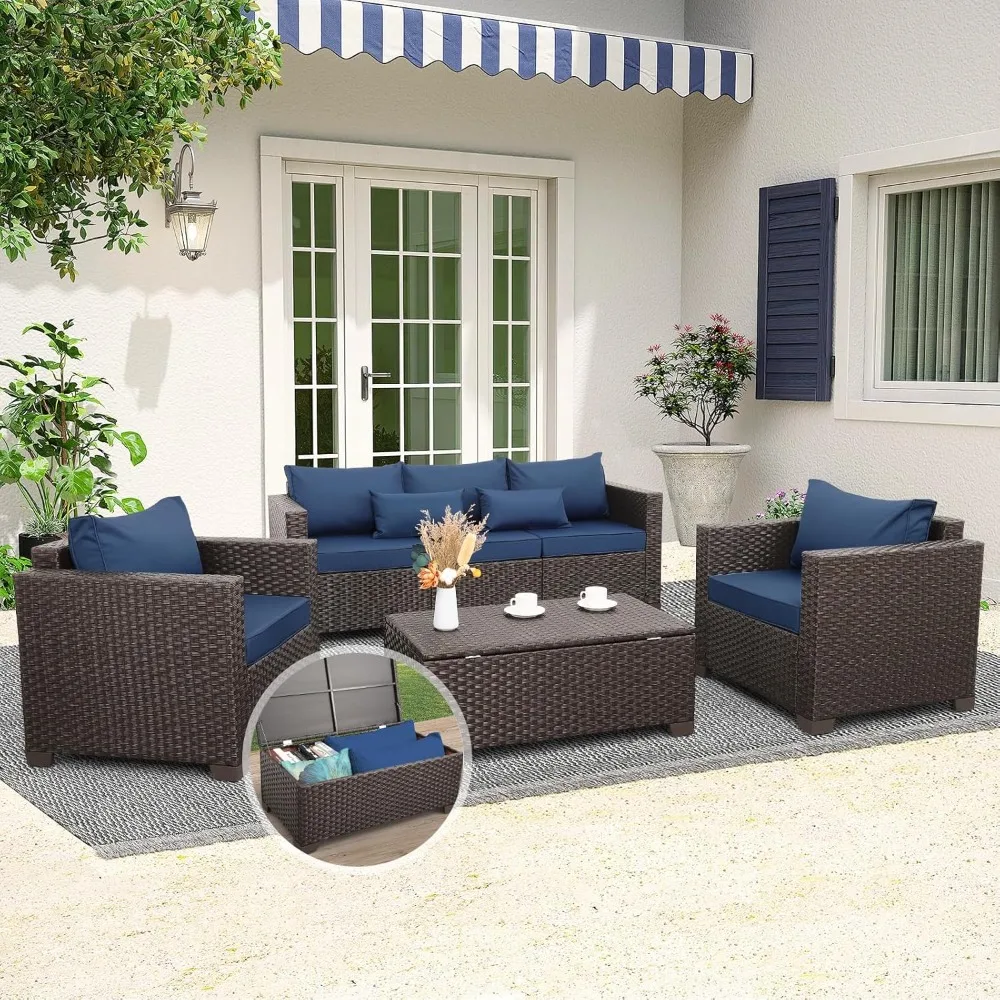 

Luxury Outdoor Furniture Set Patio Rattan Garden Furniture Sets Tools Furnitures Lounge Outside Cheap Terrace Deals High Quality