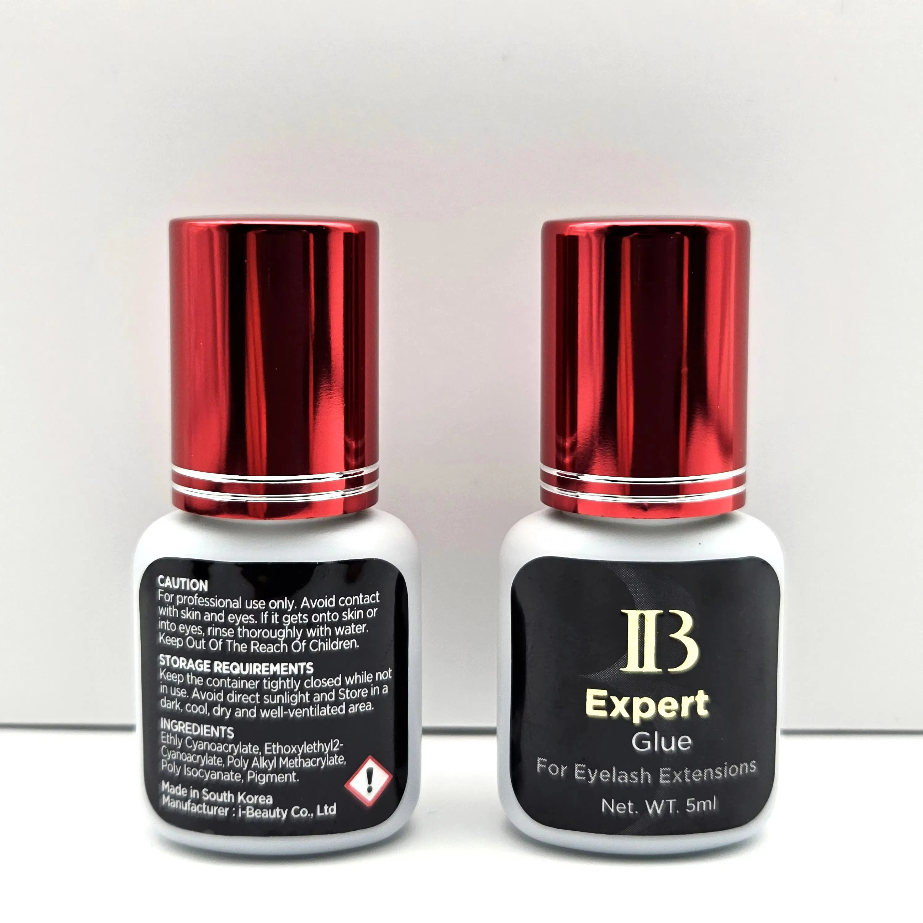 Original Expert IB Glue, Extensões de cílios secos 1Sec, Adesivo Lash Profissional, Retenção 6-7 Semanas, Atacado, 5 Garrafas, 10 Garrafas