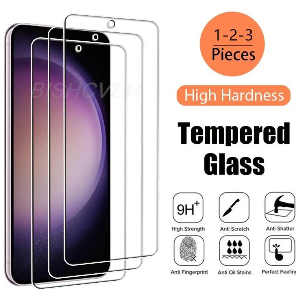 Закаленное стекло для Samsung Galaxy S23 6,1 дюйма, 2023 дюйма, SM-S911B SM-S911U, Защитная пленка для экрана телефона, защитная пленка