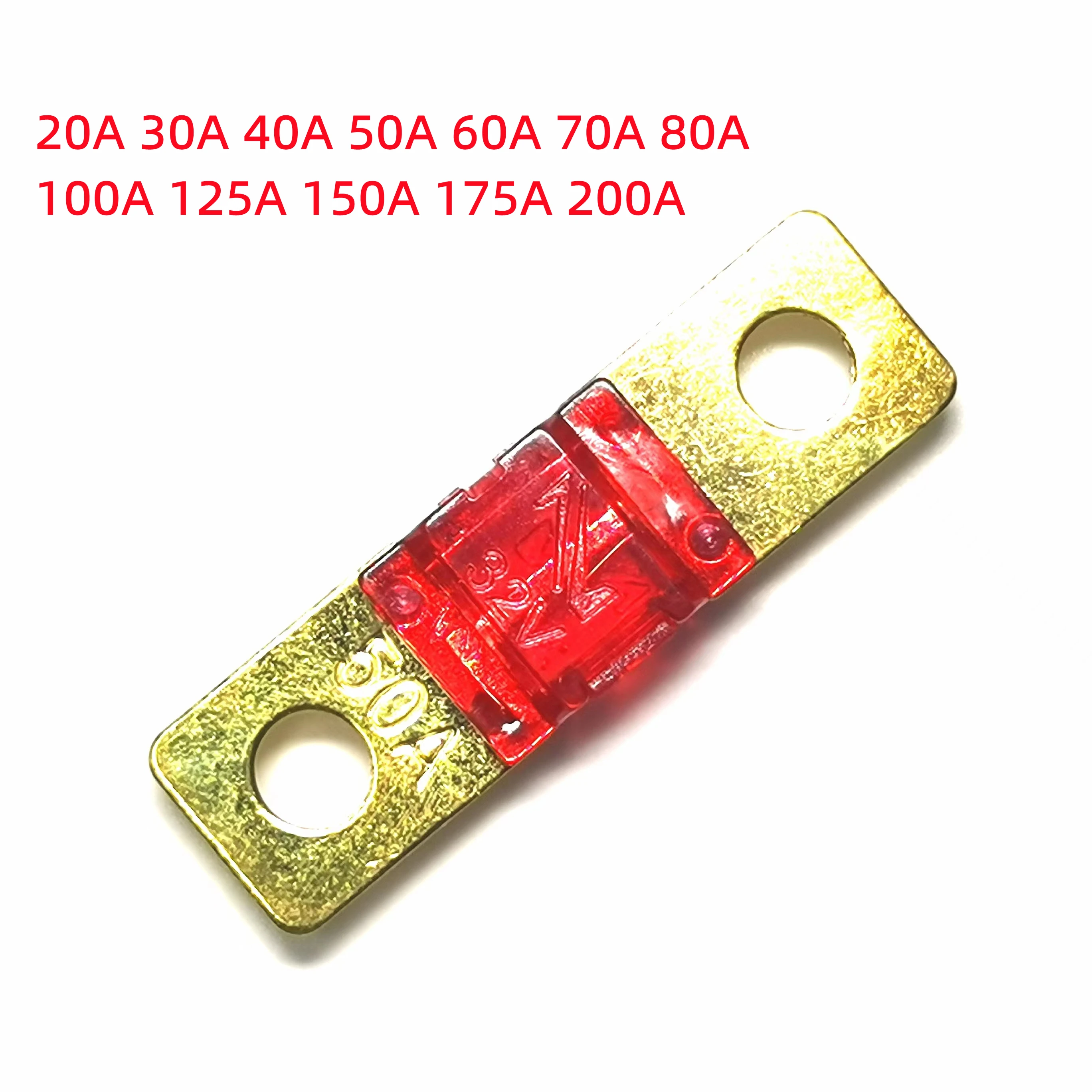 5/10 PCS ANS FUSE 20A 30A 40A 50A 60A 70A 80A 100A 125A 150A 175A ANL Gold Plated Stud Car Fuses Mini Car Stereo Audio AFS Fuse