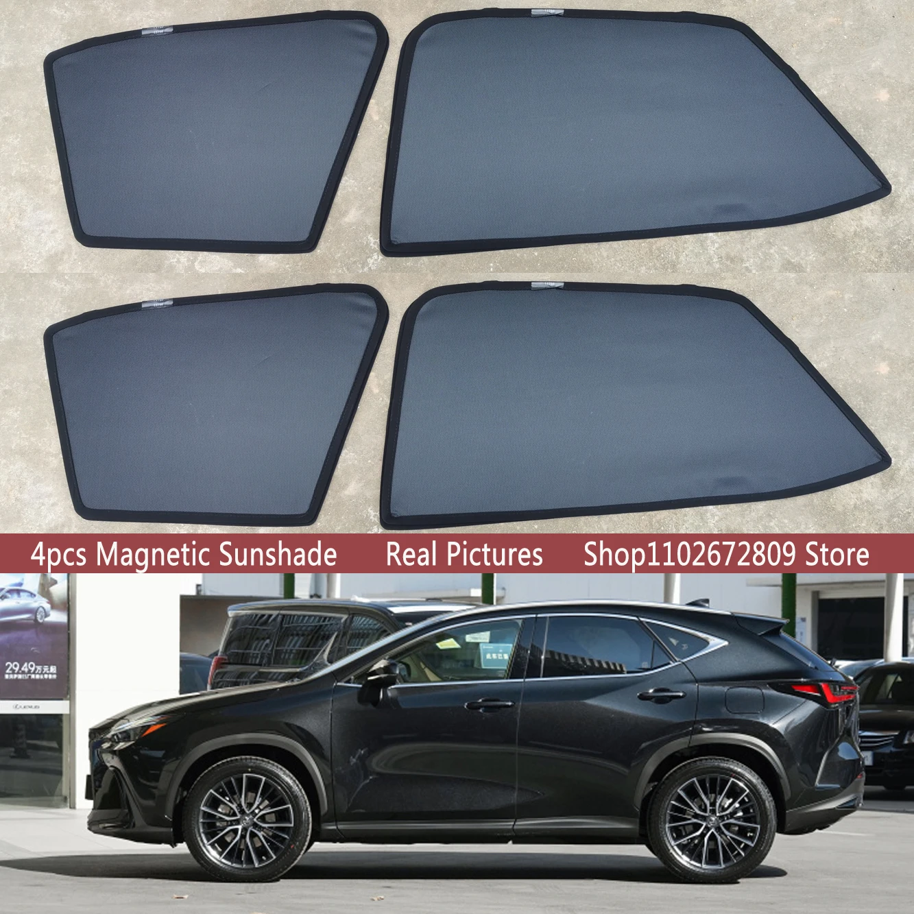 

Magnetic Car Sunshade Shield Front Windshield Frame Curtain Sun Shades for Lexus NX250 NX200T NX350h AZ20 2022 2023 Accessories