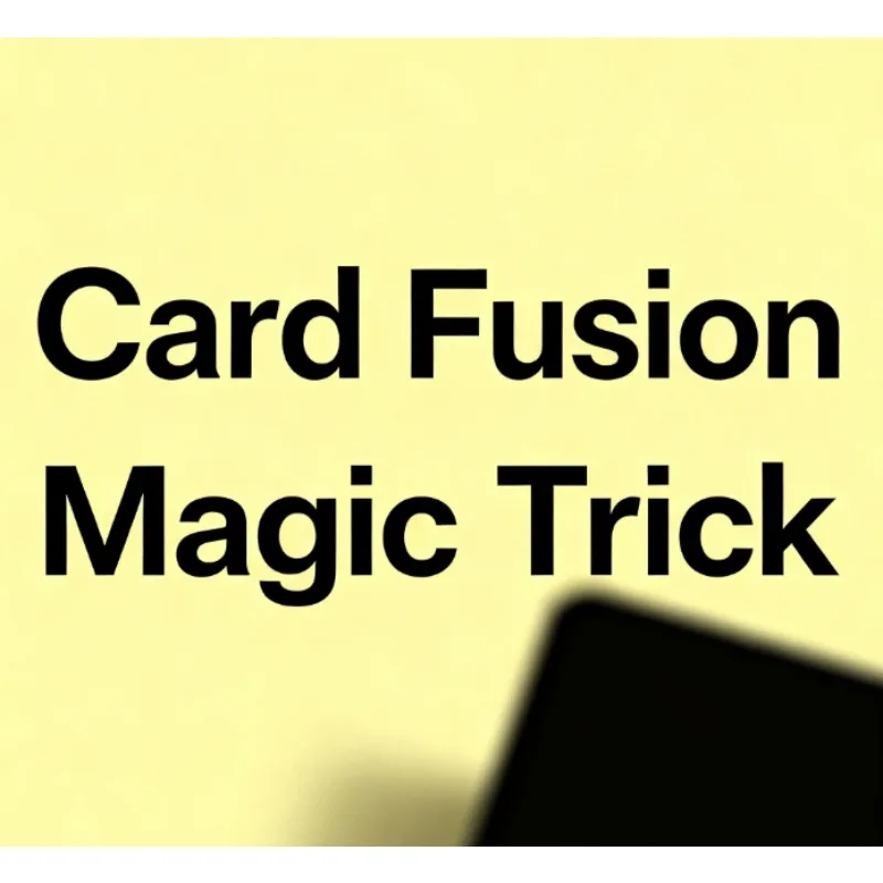 

Карта Fusion Magic Trick Magician Prop Профессиональная выбранная иллюзия карт для ментализма крупным планом и улицы