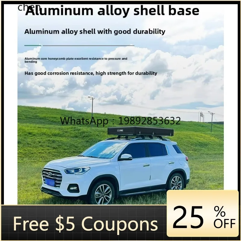 

aluminum alloy sunroof into the car roof tent fully automatic folding self-driving tour car tent
