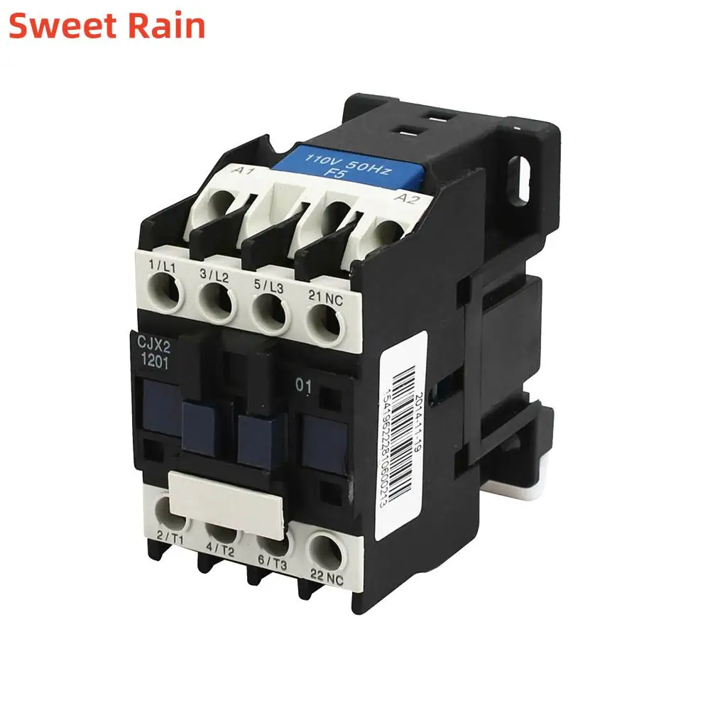 

CJX2-1201 12A 3P+NO Magnetic Ac Electric 3 Pole Contactor For Unit 3 Phase 380V 220V 110V 36V 24V Normally Closed Contactor