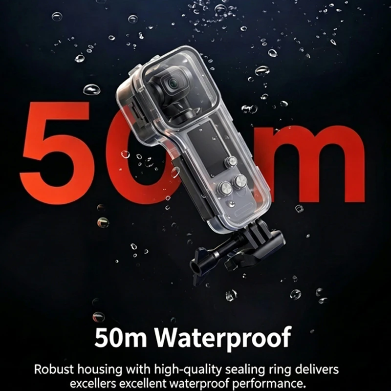 Für DJI OSMO Pocket 4 Wasserdichtes Gehäuse 50M Tauchgehäuse Schutzschale Unterwasser-Tauchgehäuse für DJI Pocket 4 Kamera-Zubehör – Detail 9