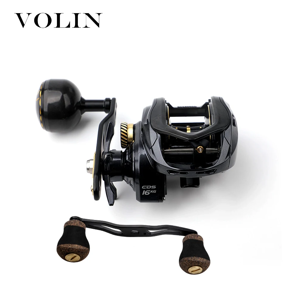 

Volin NEW Baitcasting Fishing Reel 6+1 BB Magnetic Reel Max Drag 16kg 6.5:1 Double Handle Fishing Wheel Cast Reel