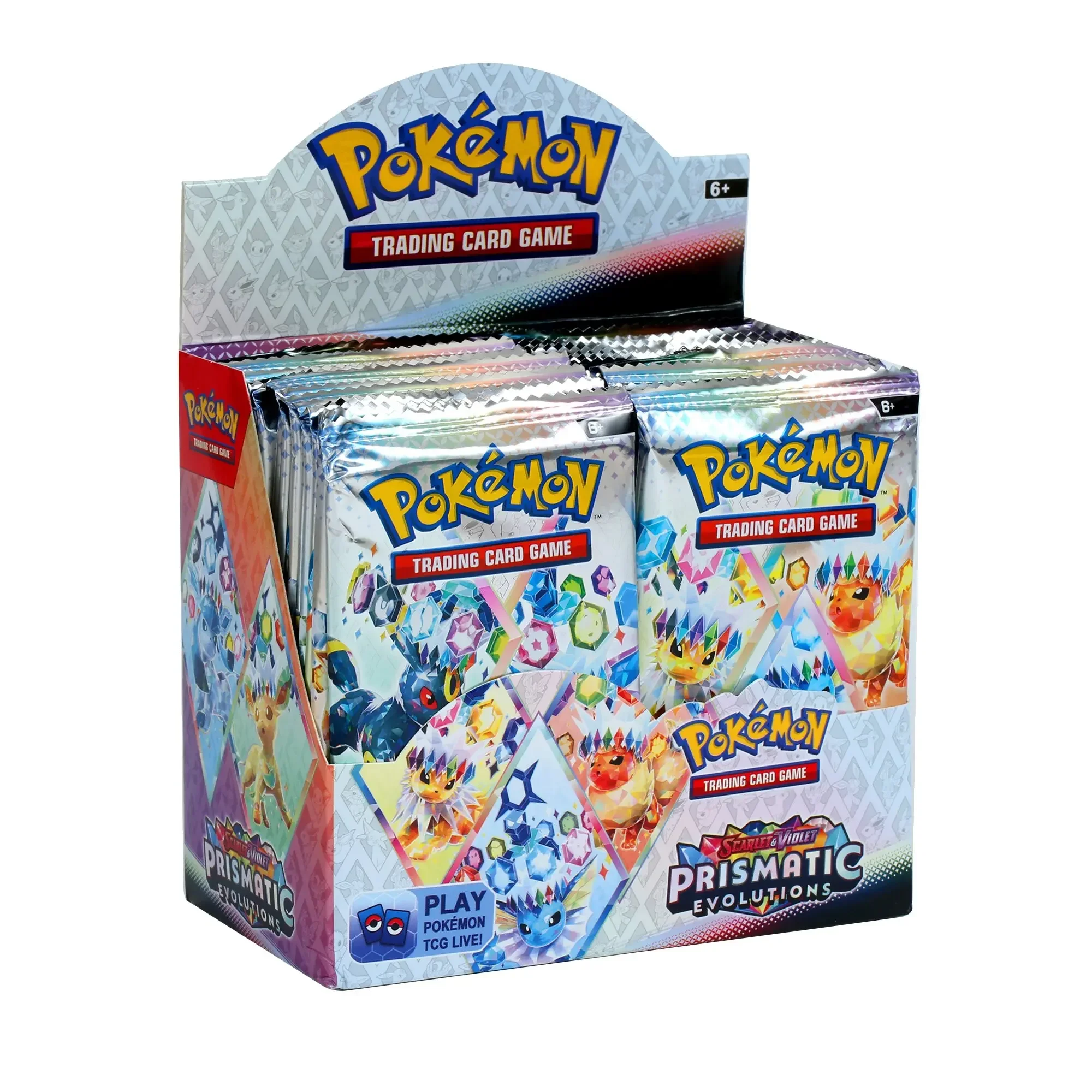 @@360 szt. Karta Pokemon Prismatic Evolutions Obsidian Flames PALDEAN FATES Surging Sparks English Booster Battle Transaction Card