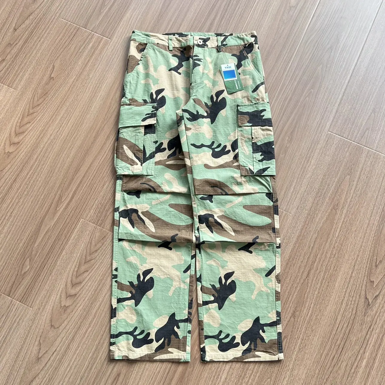 

High Quality American Style Loose Straight Leg Casual Work Trousers with Multiple Pockets Men Women Wide Leg Pants