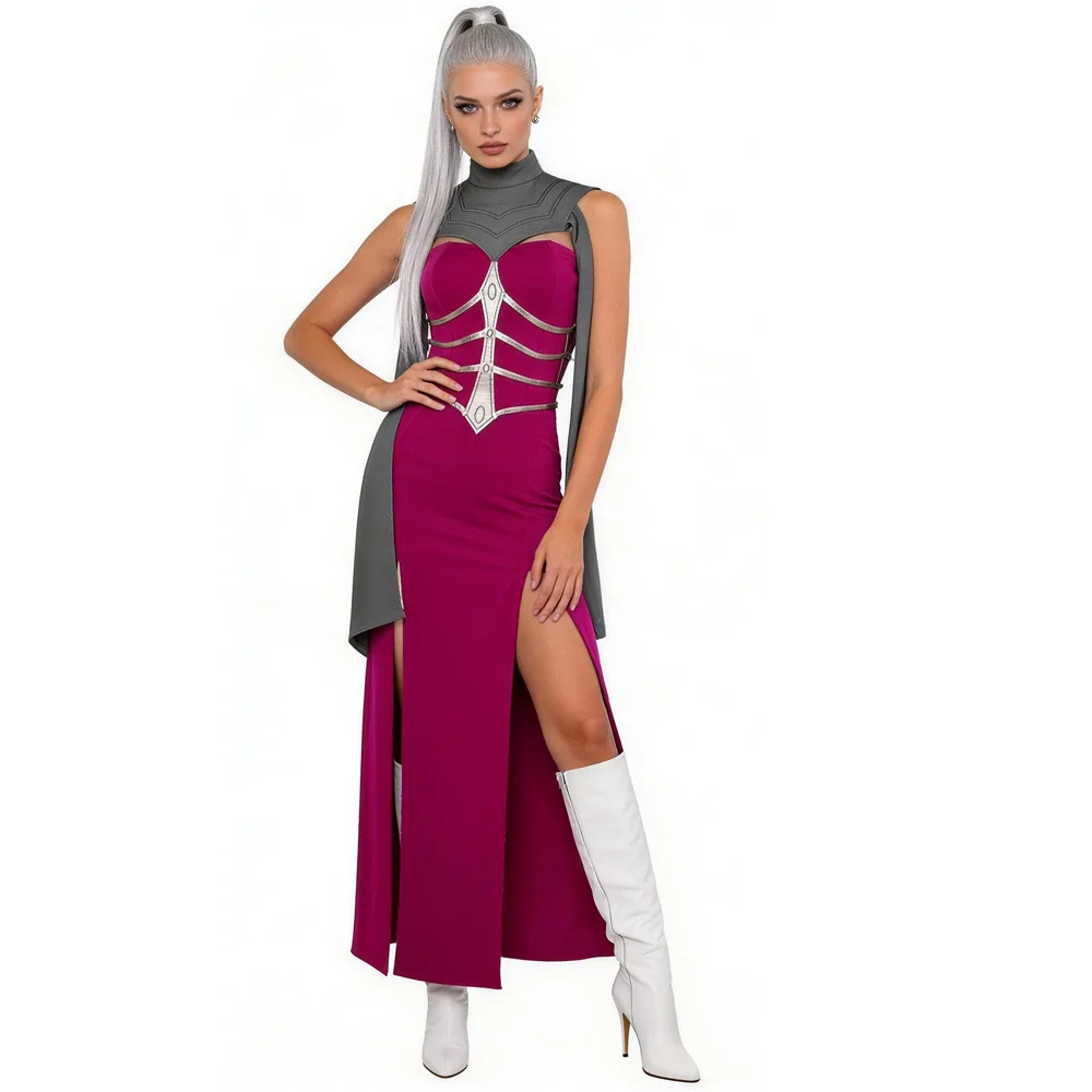 

Sindel Rose Dress Cosplay Costume Anime Character Halloween Masquerade Performance Clothes for Adults Women
