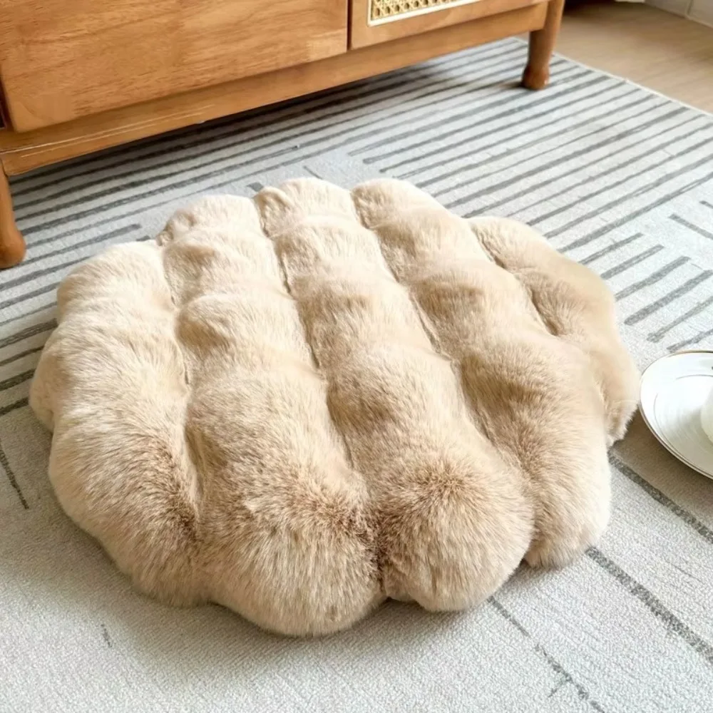 

New Round Cat Mat Non-Slip Bottom Washable Round Pet Mat Insulation Feature Pet Blanket