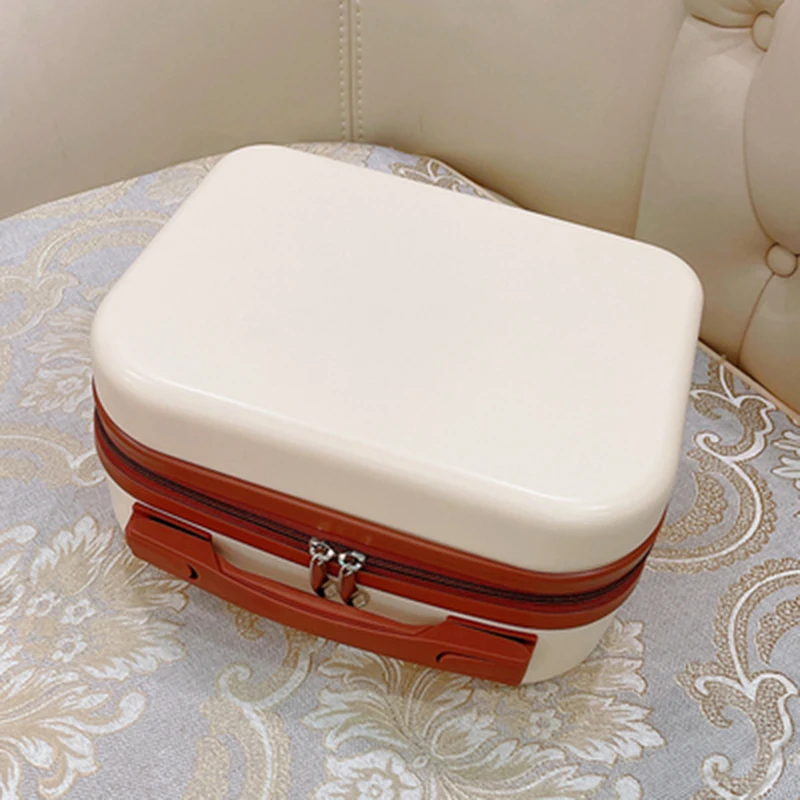 Luggage Female 14 Inch Suitcase Women Cosmetic Case Mini Portable Boarding Case Small Travel Business Bag Make up Storage Box