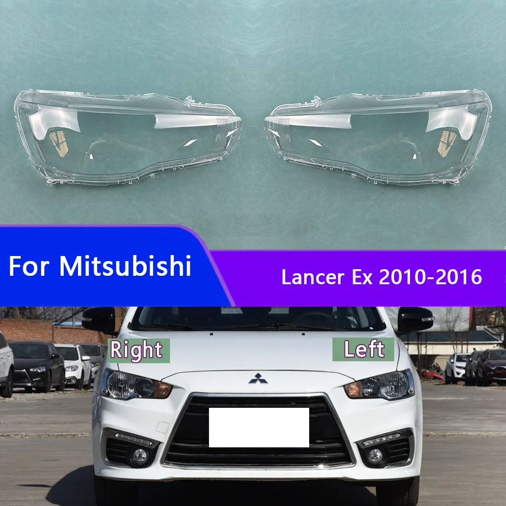 Headlamp Housing Transparent Mask Cover For Mitsubishi Lancer Ex 2010-2016 Headlight Shell Plexiglass Replace Original Lens