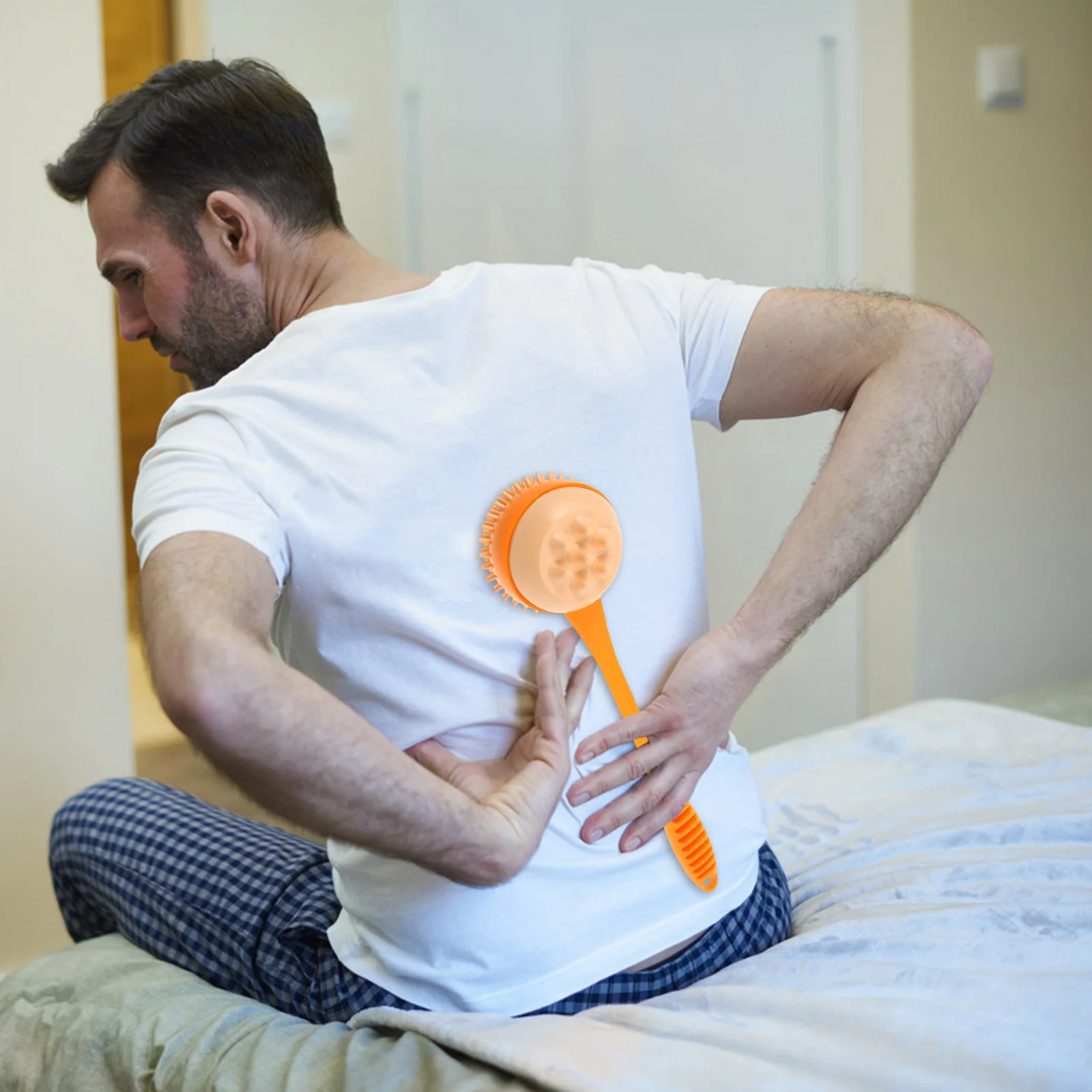 

Silicone Massage Hammer Handheld Back Neck Shoulder Leg Meridian Tapping Tool Portable Muscle Percussion Massager For Home