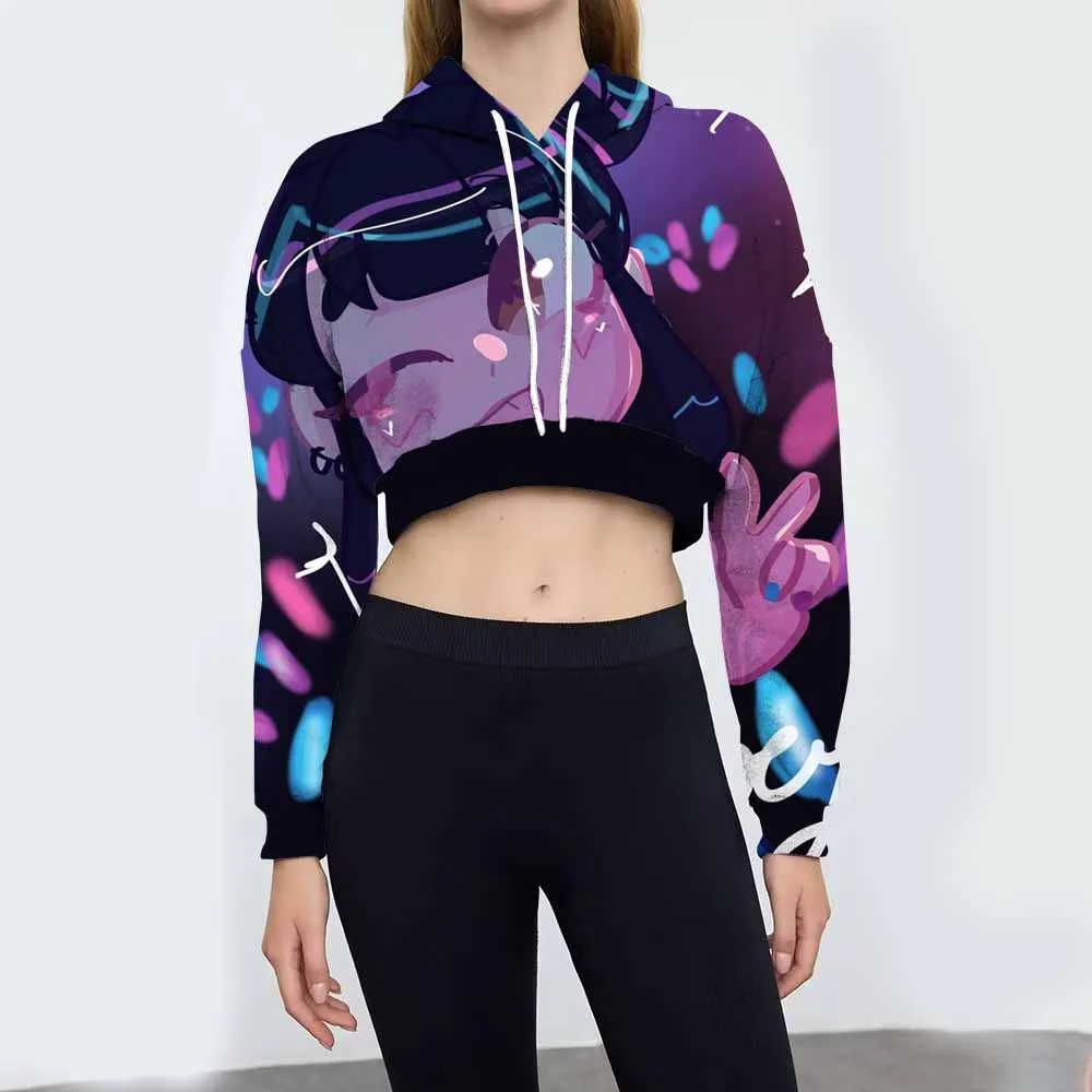 KPOP Dämonenjäger Bedrucktes Damen-Trainingsanzug-Set, modisches Jogging-Sweatshirt, Anzug, Sport, Kapuze, hochwertiges Fitness-Outfit ﻿
