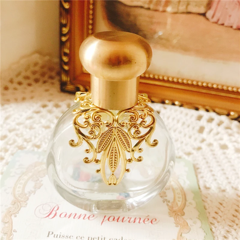 Original retro brass perfume bottle dipped stick bottle ball bottle, boudoir ornament 25ml