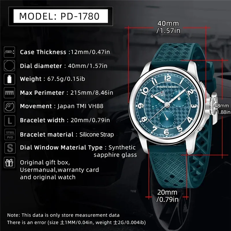 2024 PAGANI DESIGN New Multifunction Men Quartz Watches 100M Waterproof Luxury Brand Sapphire Glass Stainless Steel Male Clock