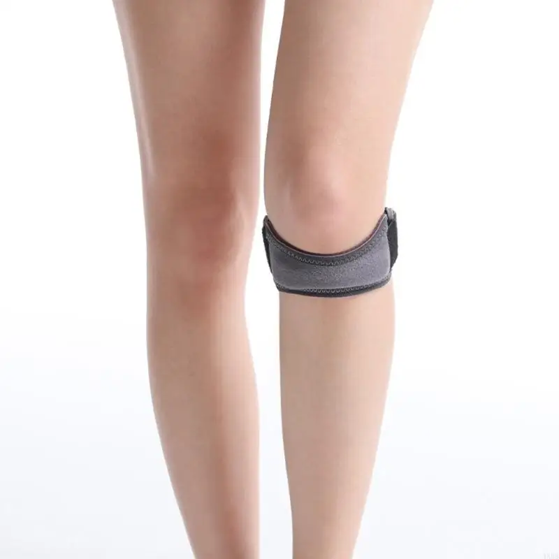 Adjustable Patella Knee Brace Silicone Cushioned Patella Support for Men Women Baseball Basketball Soccer Volleyballs 4XBB