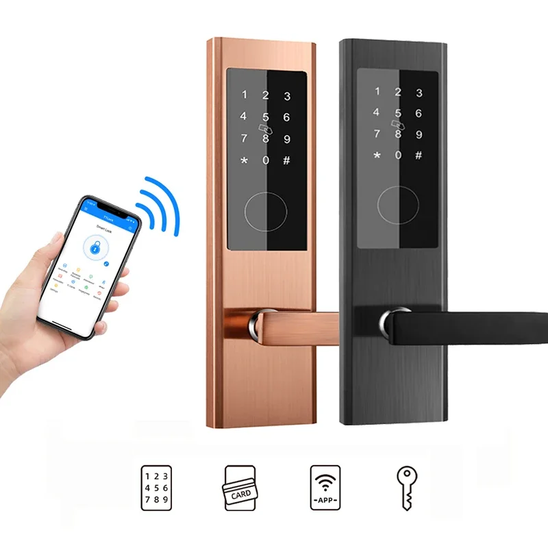 Keyless-Entry Smart Door Lock Digital Electronic Lock with Code Passcode Electric Smart Handle Doors Lock