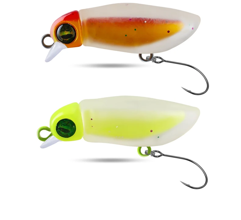 TAIYU Leuchtende Angelköder Micro Minnow Harte Köder 2,3 g Spinner Kunstköder Topwater Crankbait Tackle für Barschforelle – Detail 13