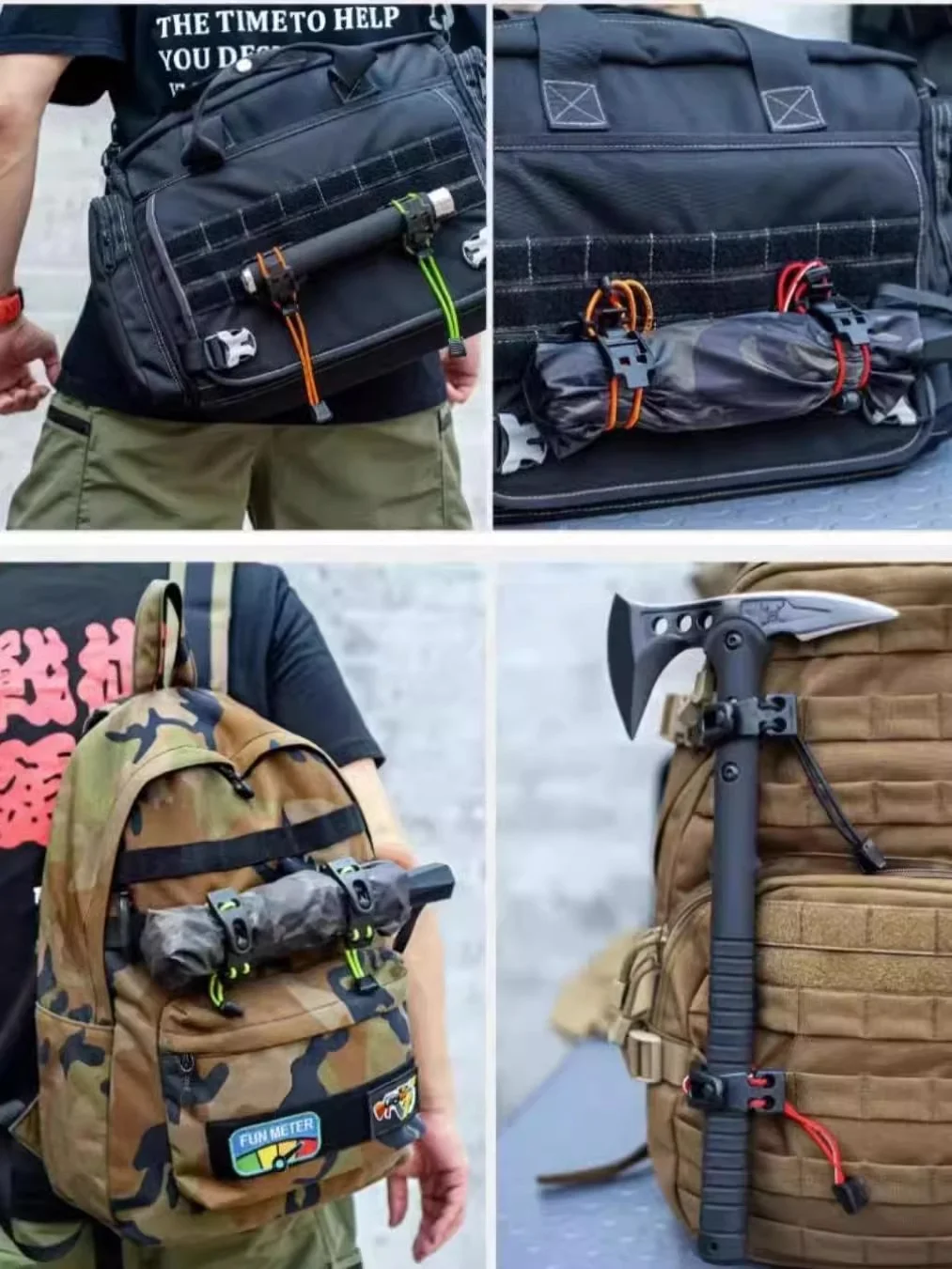 Multi functional tactical clips Tactical accessories Backpack clips Backpack accessories Fixing clips Molle clips