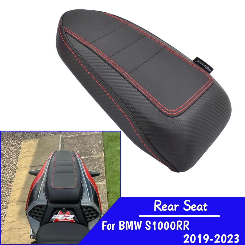 S1000RR Rear Seat Cushion For BMW S1000 RR 2019-2024 S 1000RR Motorcycle Passenger Pillion Pad Cover Accessories