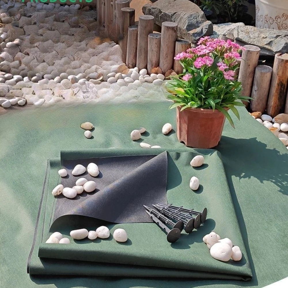 Orchard Weed Control Fabric Mat Heavy-duty Weed Ground Cover Fabric Farm Garden Tear Resistant Geotextile Weed Barrier Fabric
