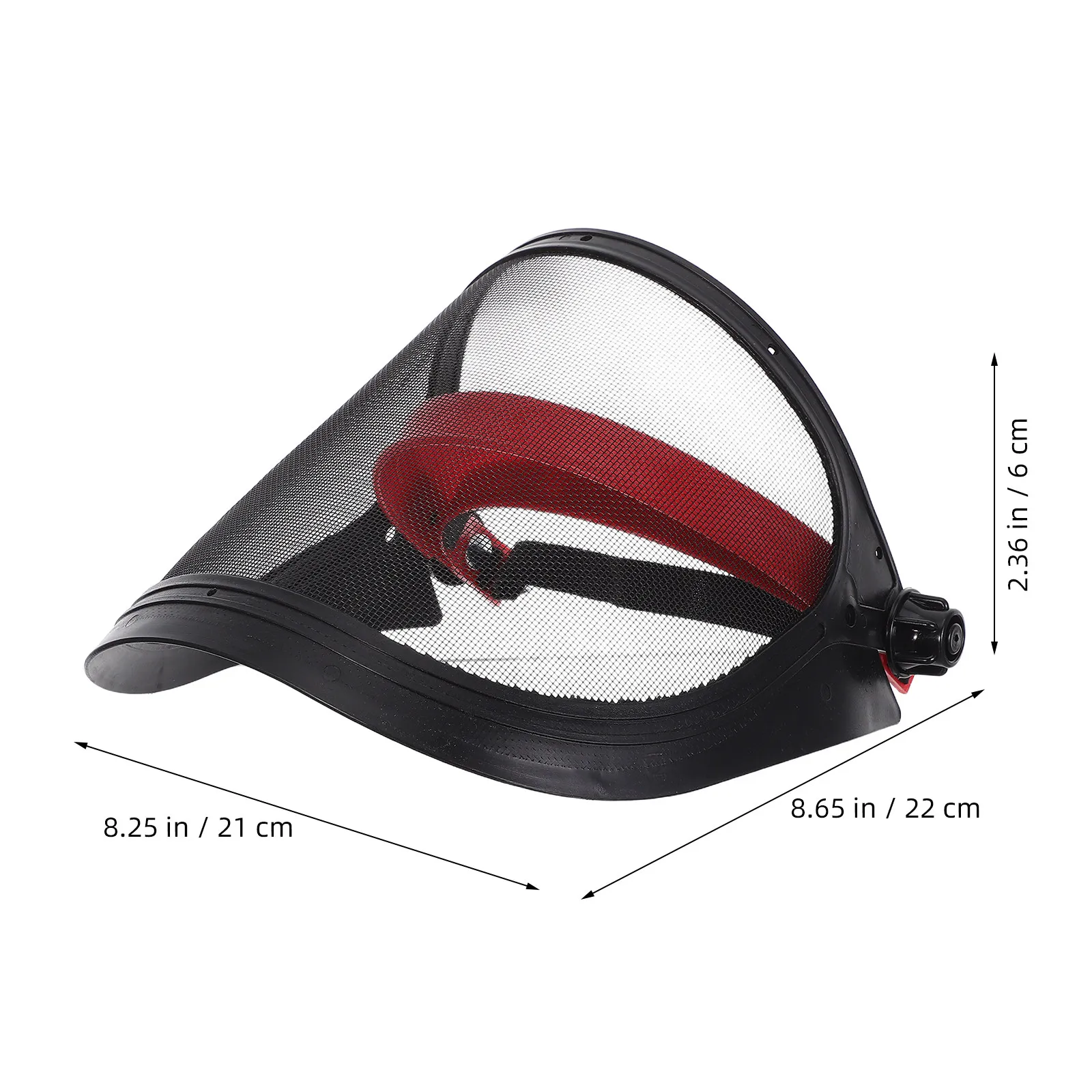 Mesh Face Shield Protective Mask for Yard Work Lawn Care Safety Equipment Outdoor Gardening Grinding Welding Red