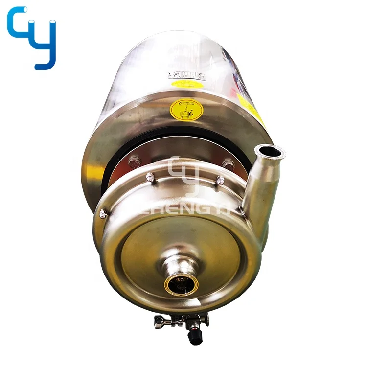 Stainless steel sanitary centrifugal pump for PW water 18.5kw with discharge valve