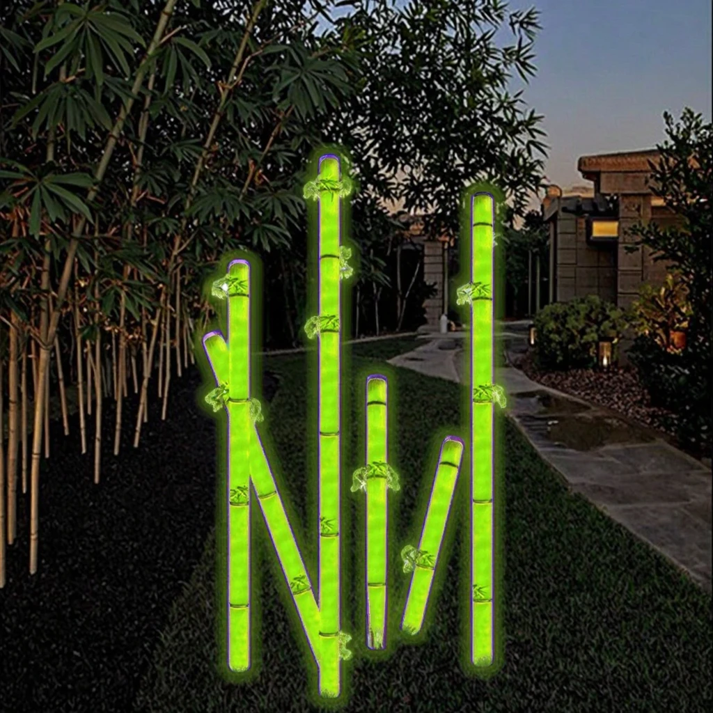 

LED Green Bamboo Lights Outdoor IP65 Waterproof Garden Landscape Lighting Villa Garden Courtyard Decoration Bamboo Lights