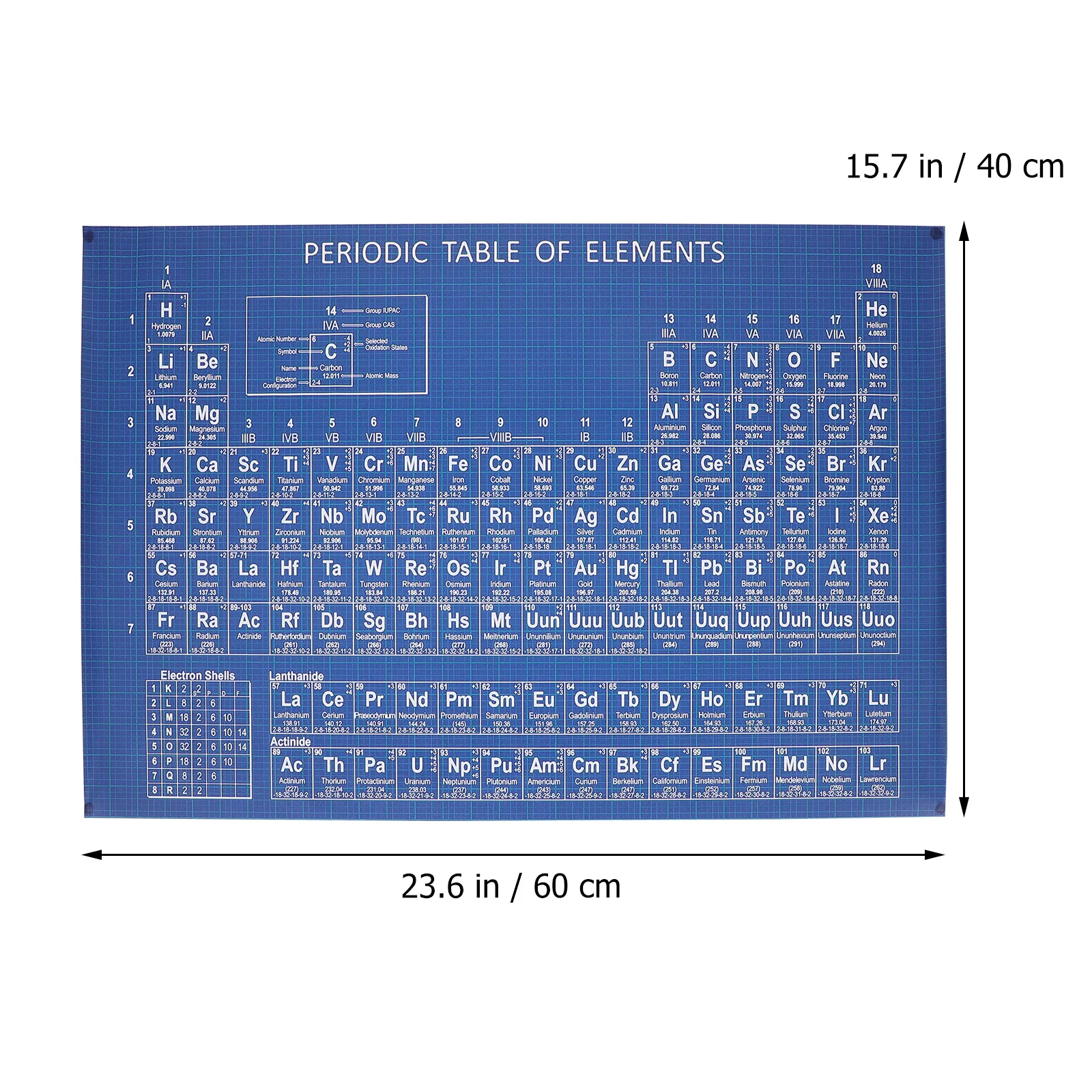 Chemical Periodic Table School Learning Poster Painting Wall Pictures of Elements Household Decor