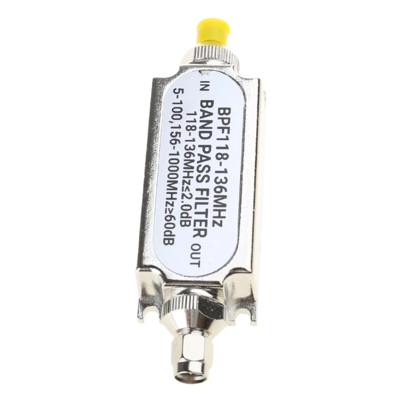 Bộ lọc băng thông SMA BPF118-136 MHz BPF118 Băng thông 50ohm cho băng tần hàng không