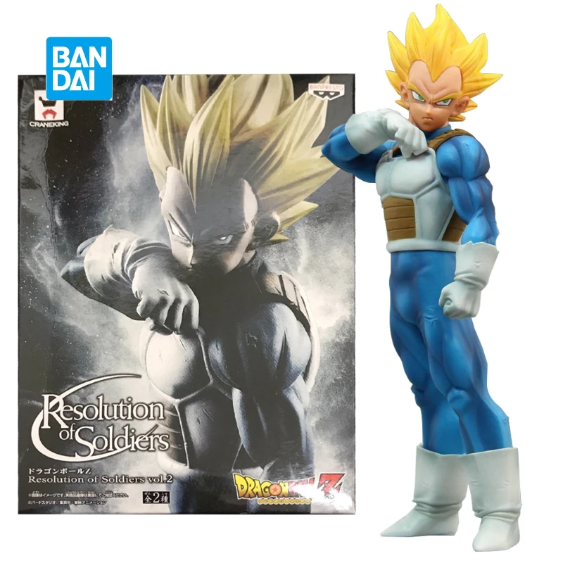 In Stock Bandai Dragon Ball Vegeta Battle Preparation Super Saiyan Warrior Awakening Ver  PVC Model Toy Gift Anime Action Figure