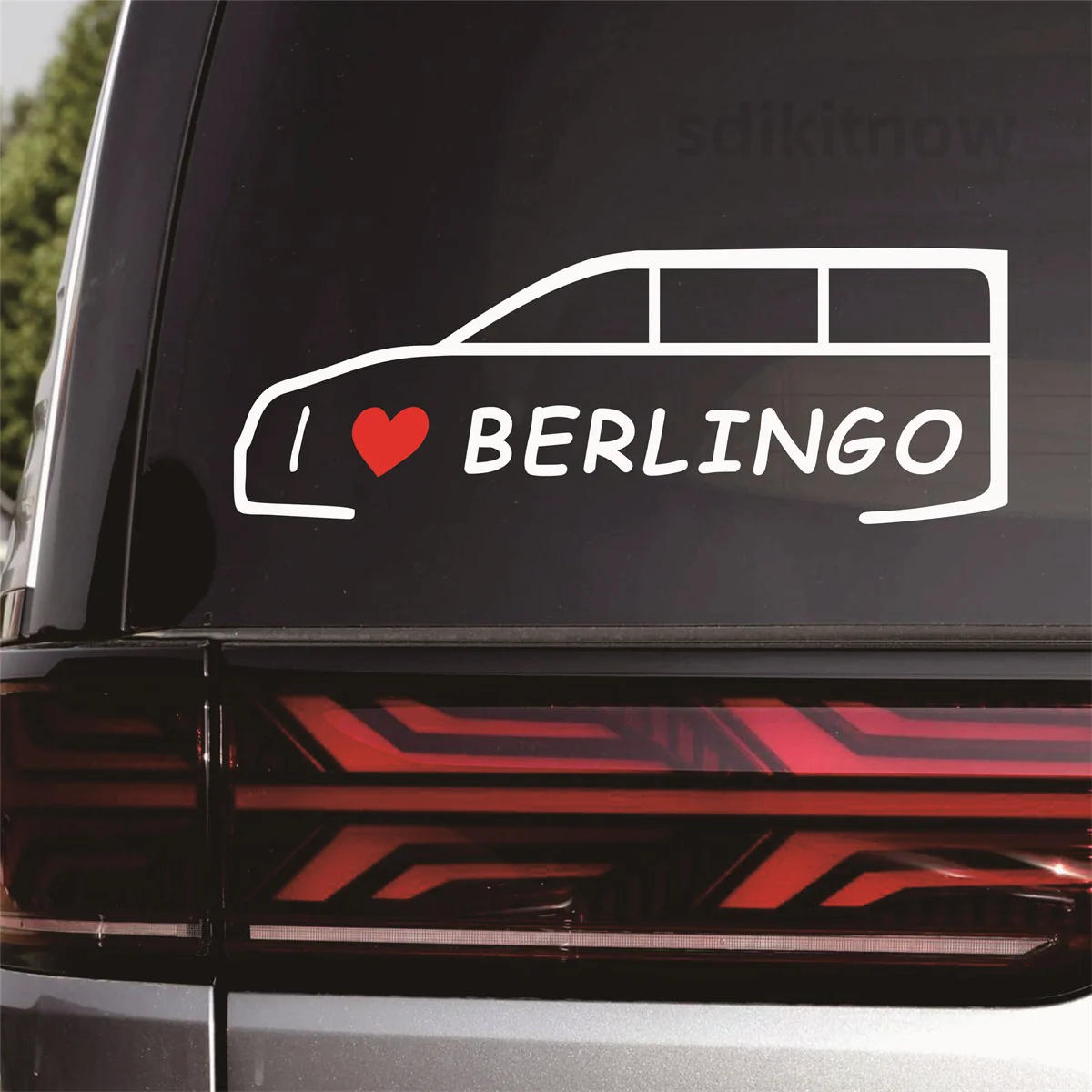 New Heart Car Decal Sticker Styling Windows Door body Decoration Accessories For citroen berlingo 1 2 3 accessories