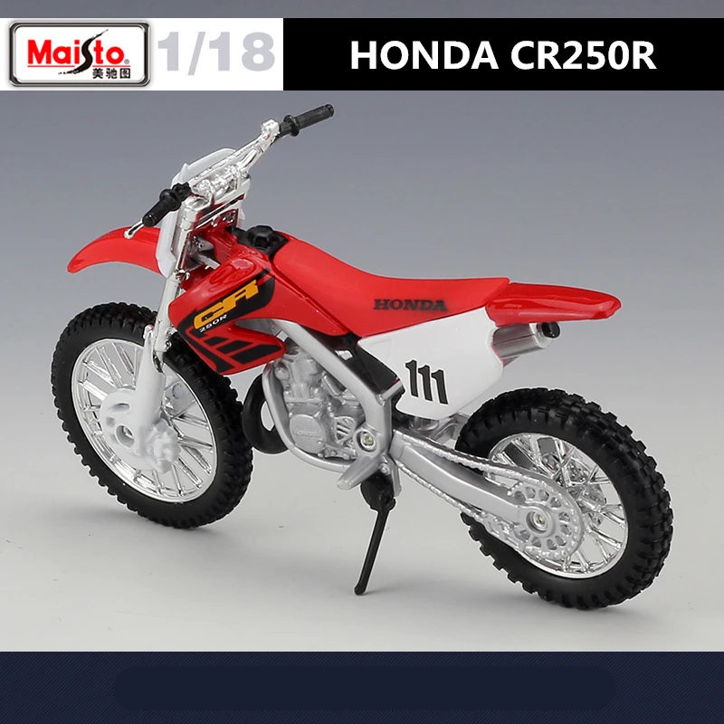 Maisto 1:18 HONDA CR250R Alloy Race Motorcycle Model High Simulation Diecast Metal Motorcycle Model Collection Children Toy Gift