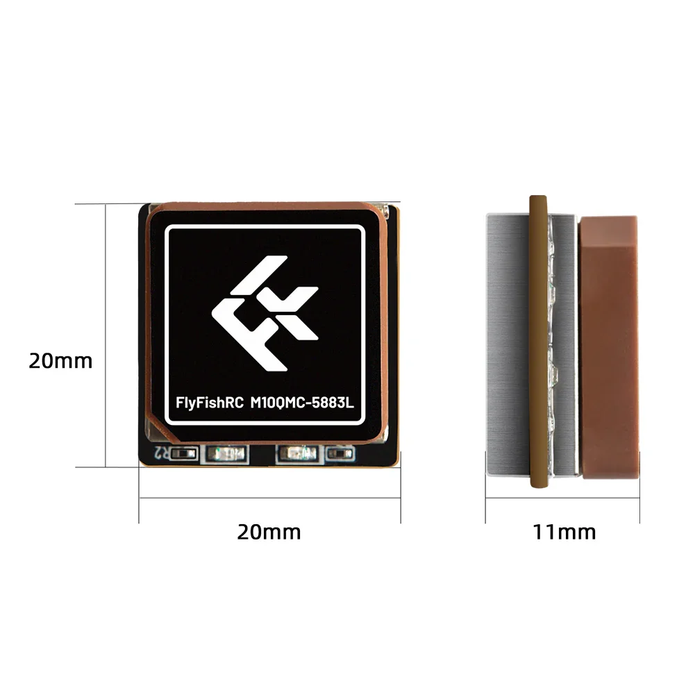 

FlyFishRC M10QMC-5883L GPS Module for Drones - High Precision Navigation System